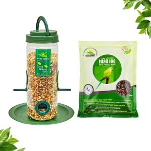 Bird Feeder & Parrot Food Combo