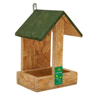 Wooden Bird Hut Feeder
